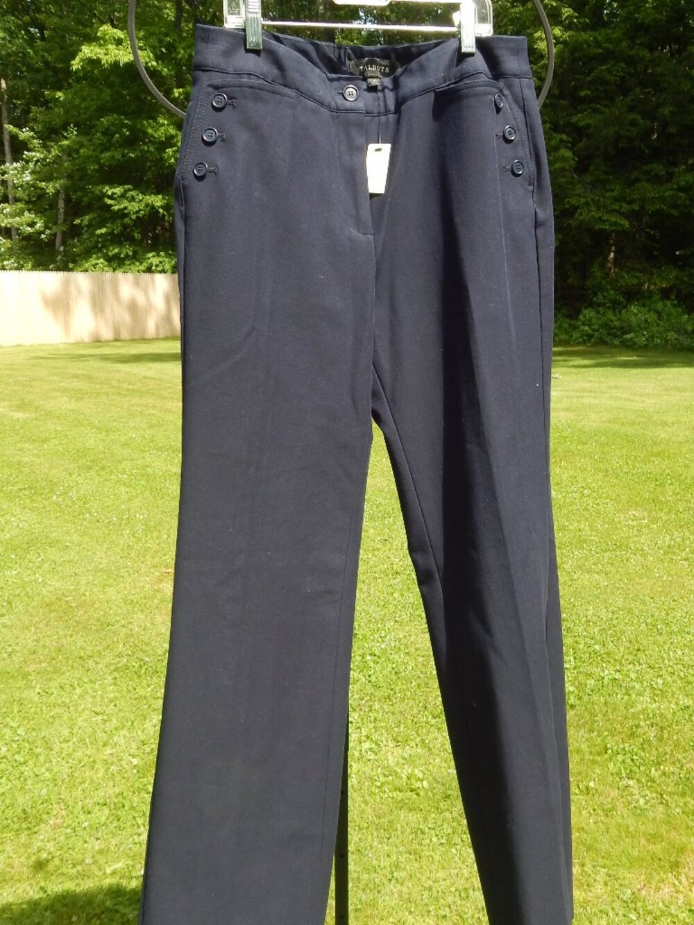 Talbot's navy blue trousers, size 4, NWT.